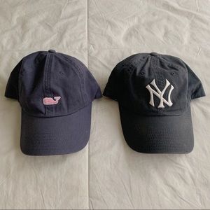 Vintage Yankees Hat and Vineyard Vines Hat